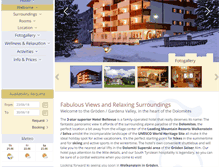 Tablet Screenshot of hotelbellevue-valgardena.it